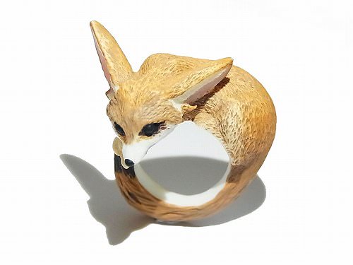 クイール・キャラメリゼ CLING『アニマルリング フェネック』